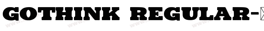 Gothink regular字体转换